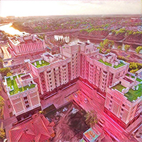 Набережная Тюмени у строительной аккадемии